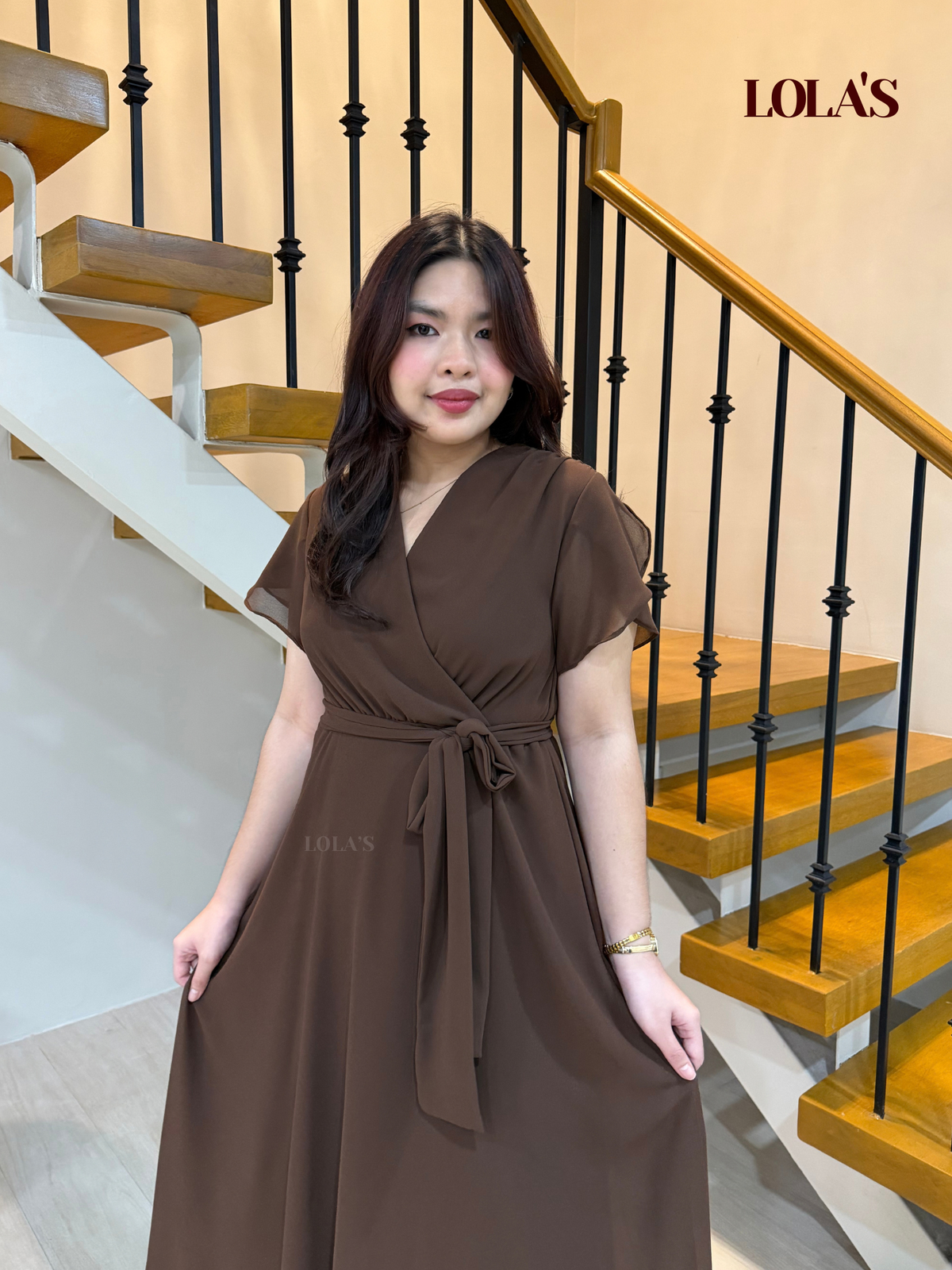 Glinda Dress (Chocolate)