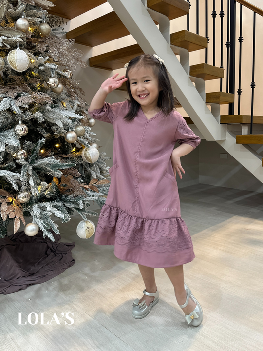 Priscilla Dress Kids (Mauve)