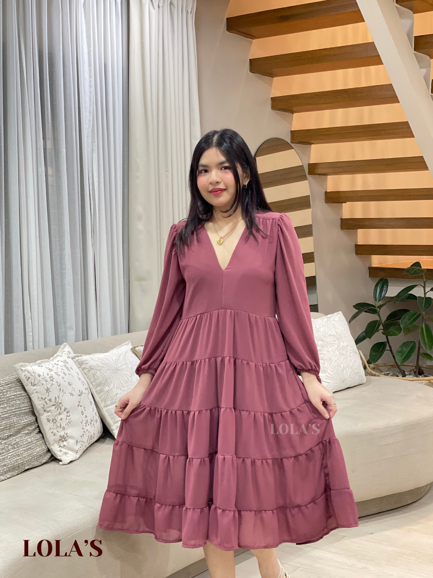 Anna Dress (Plum)