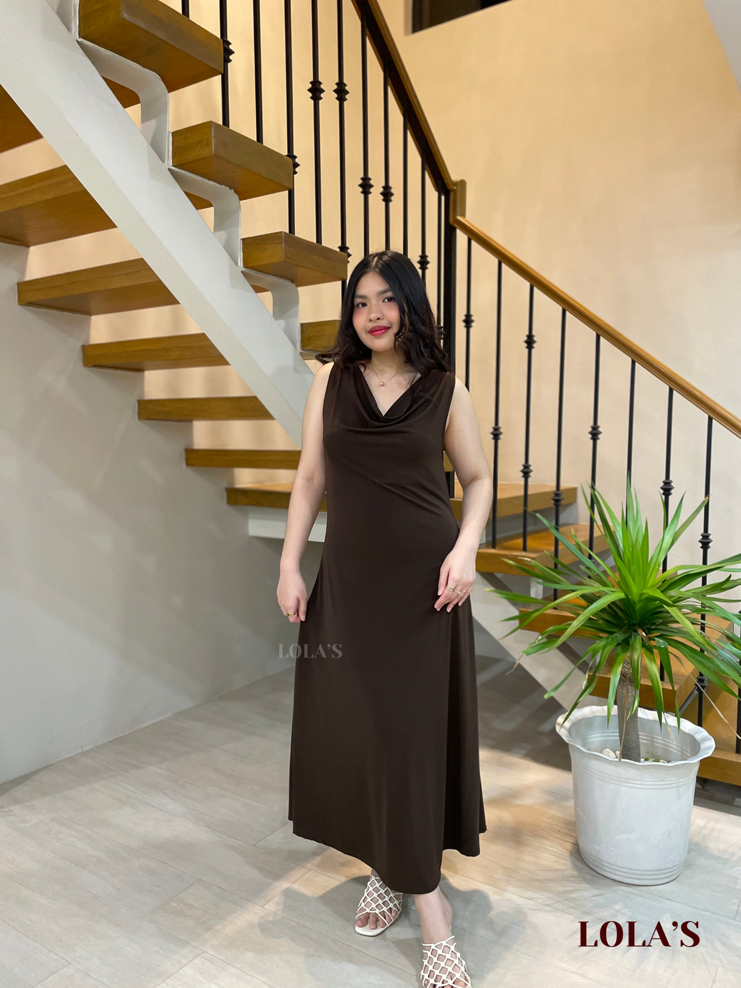 Sheena Dress (Chocolate)