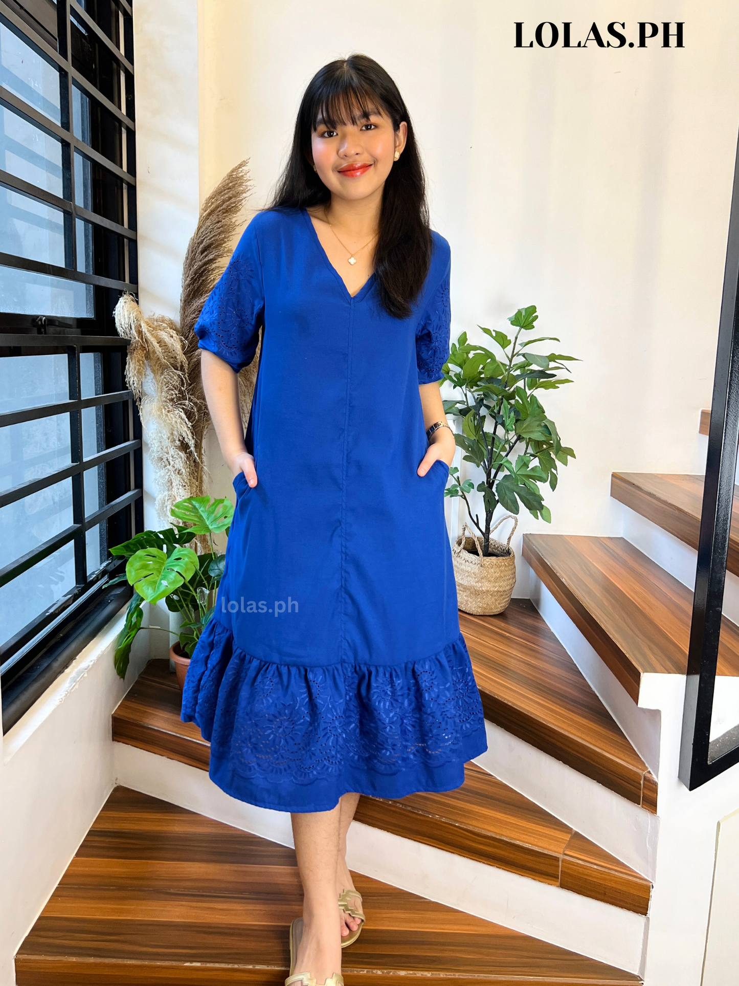 Priscilla Dress (Blue)