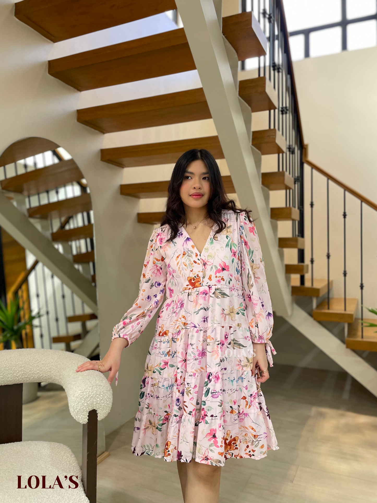 Diana Dress (Pastel Garden)