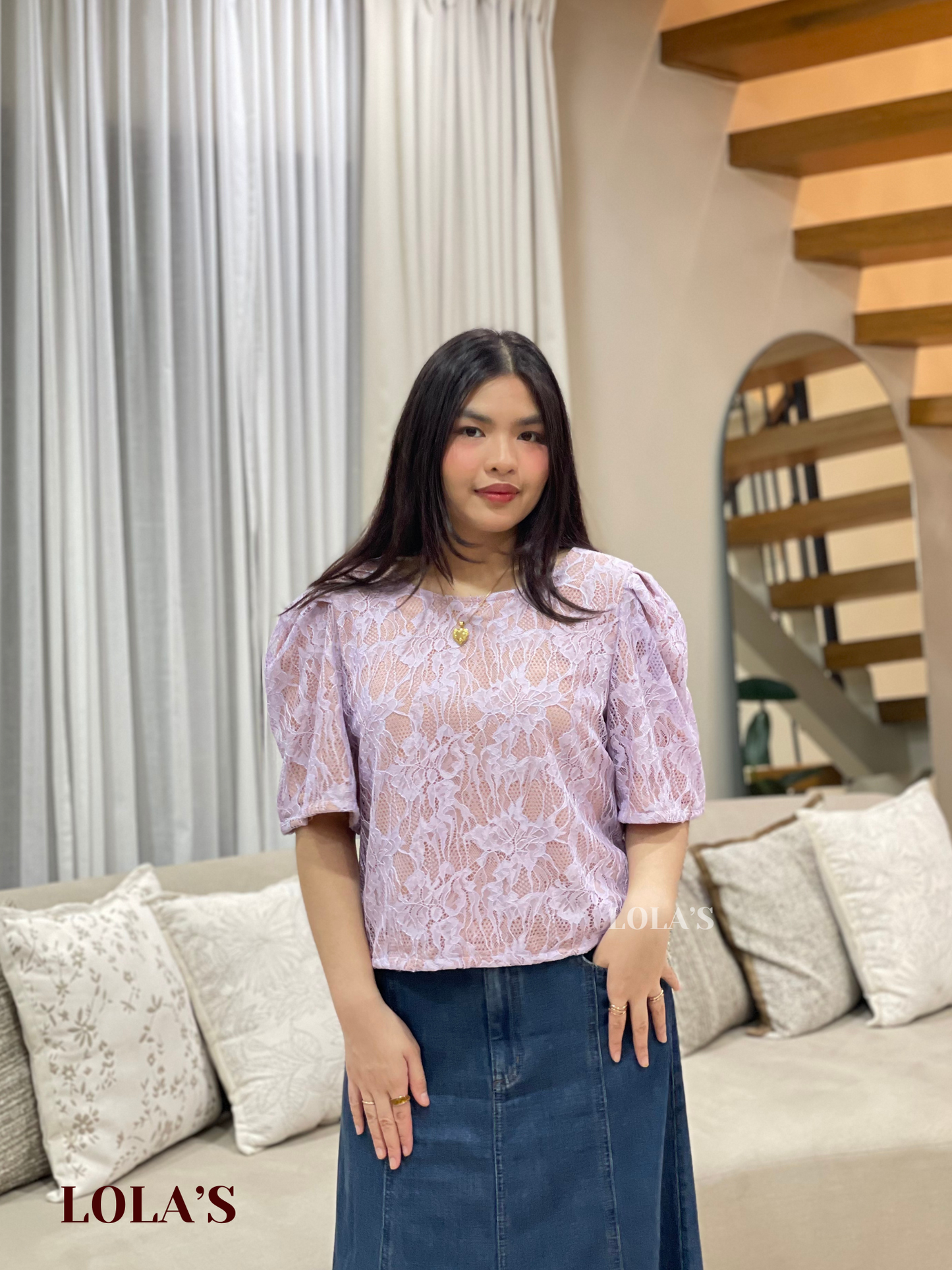 Vivian Top (Lavender Mist)