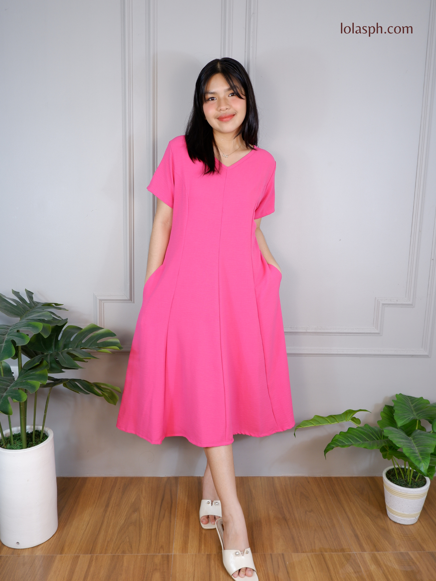 Reema Dress (Magenta)