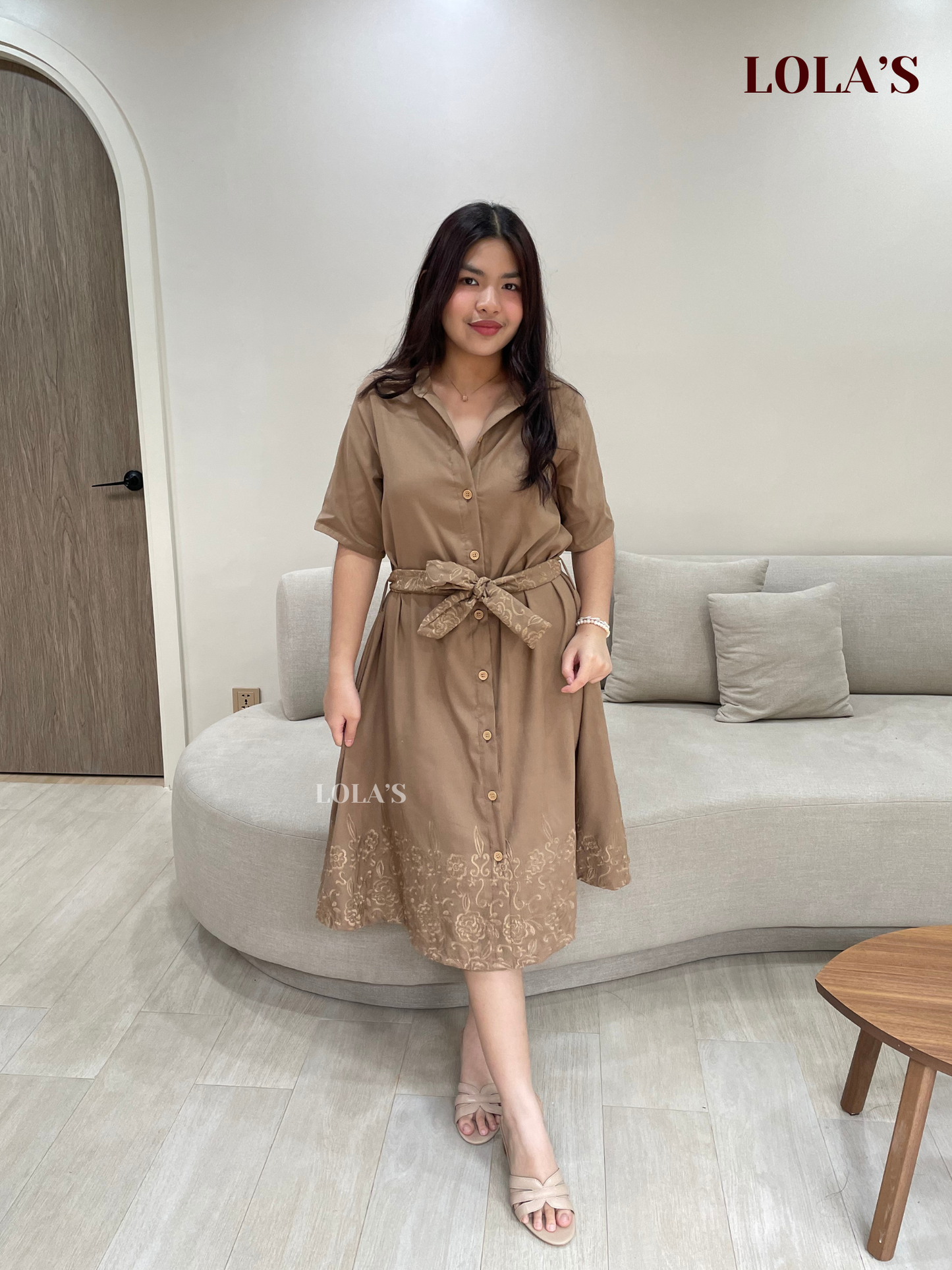 Alexa Polo Dress (Coffee)