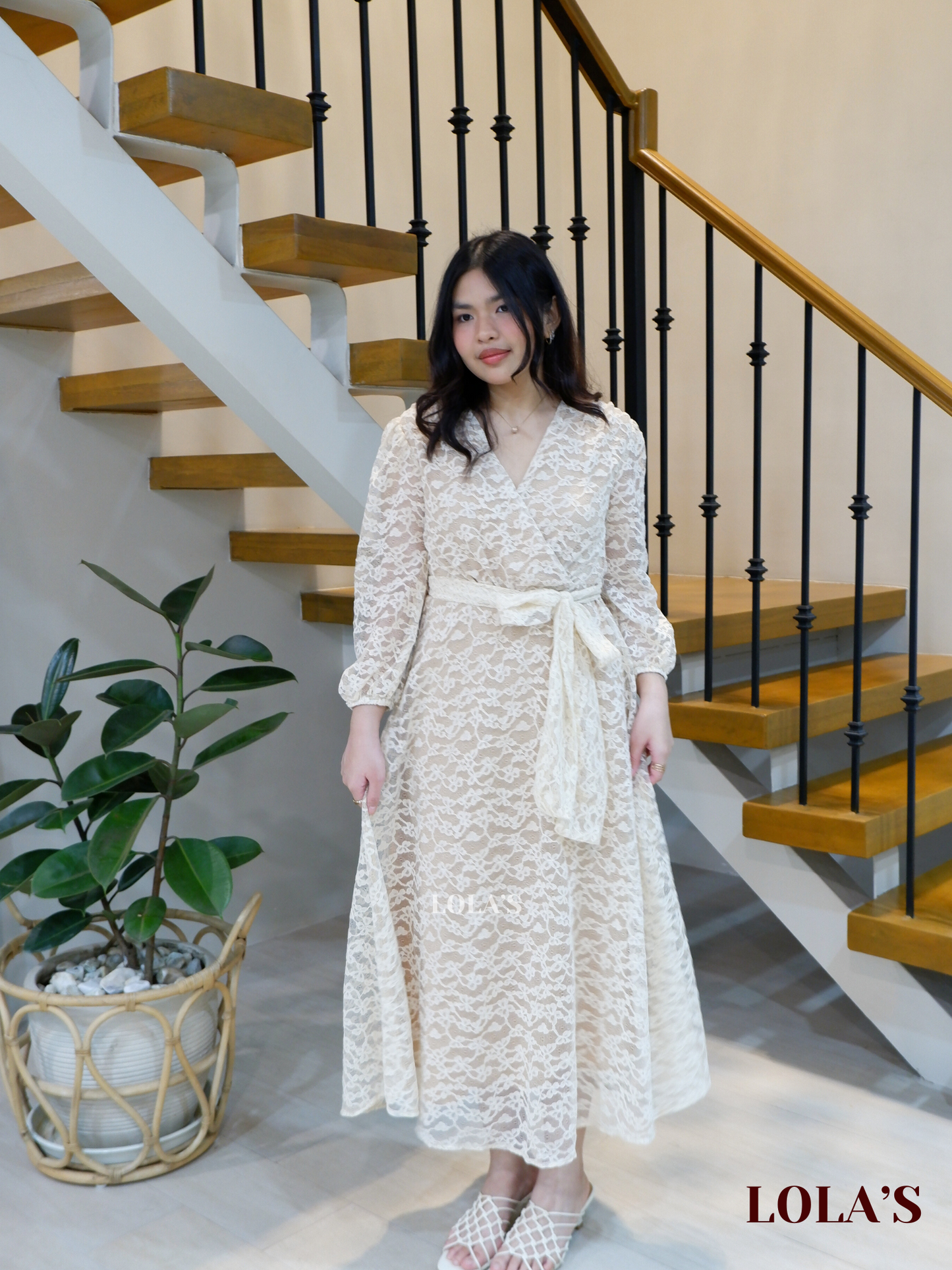 Paula Dress (Cream Lace)