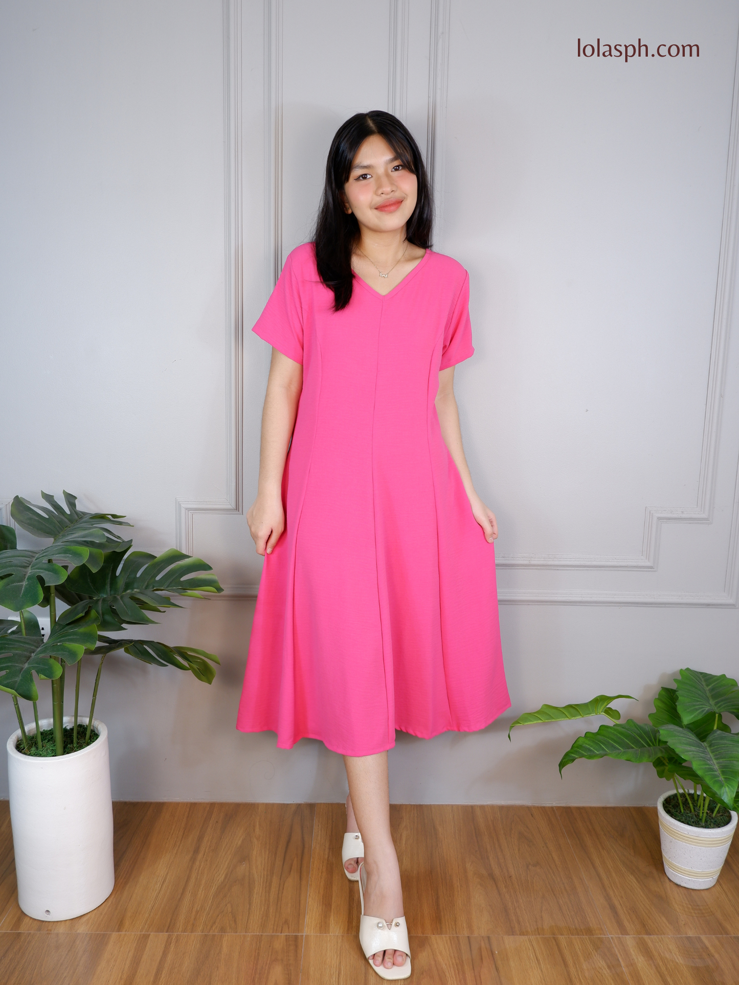 Reema Dress (Magenta)