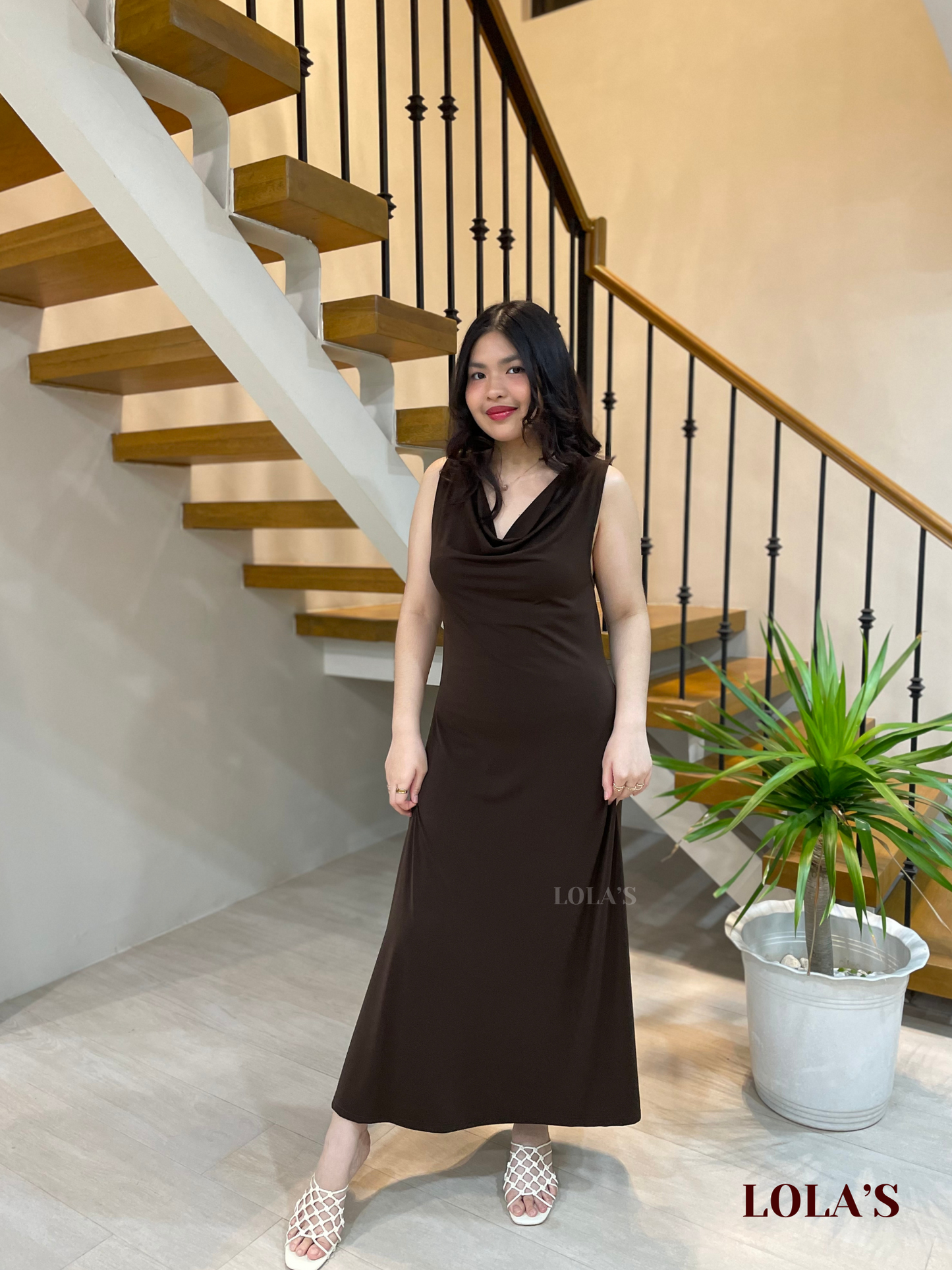 Sheena Dress (Chocolate)