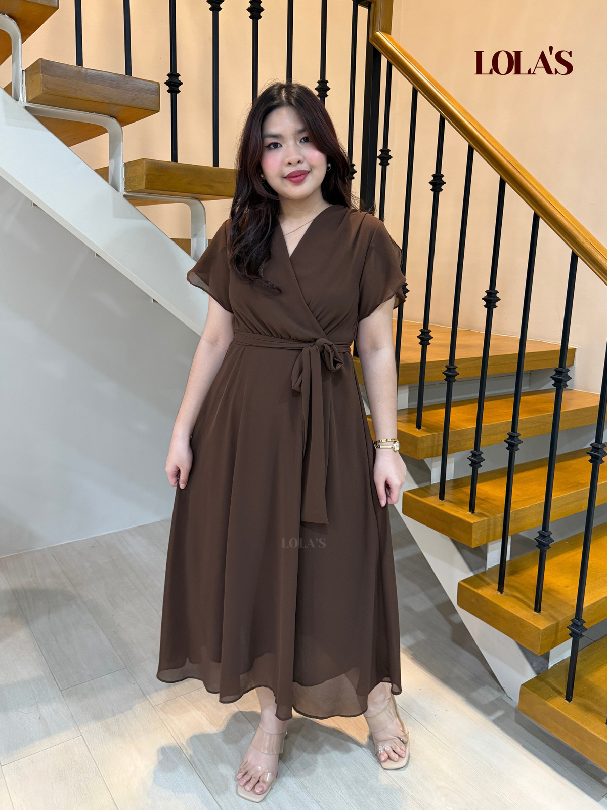 Glinda Dress (Chocolate)