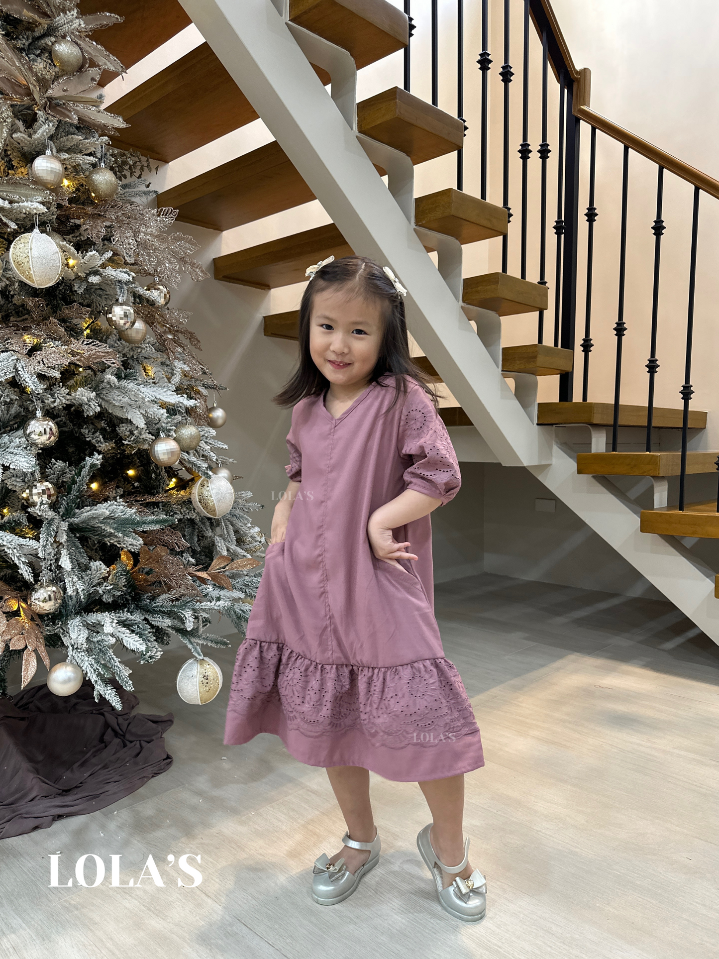 Priscilla Dress Kids (Mauve)