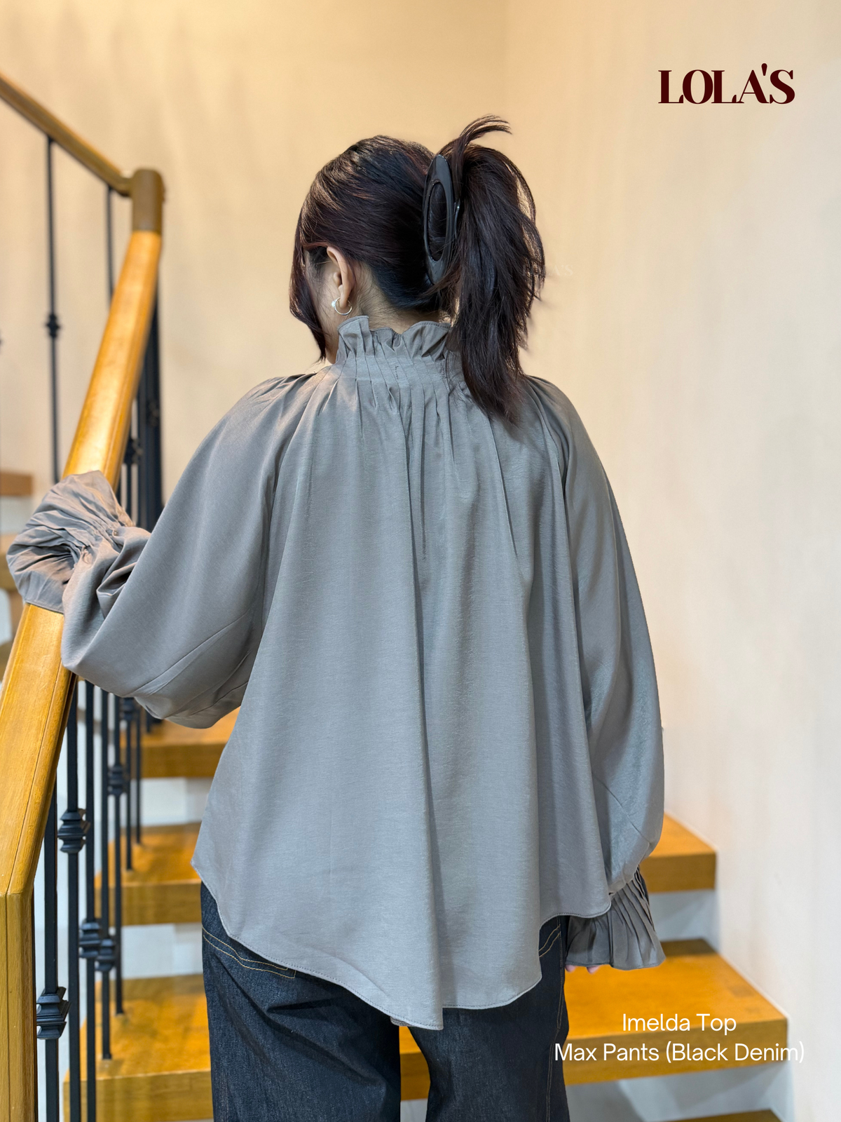 Imelda Blouse (Taupe)