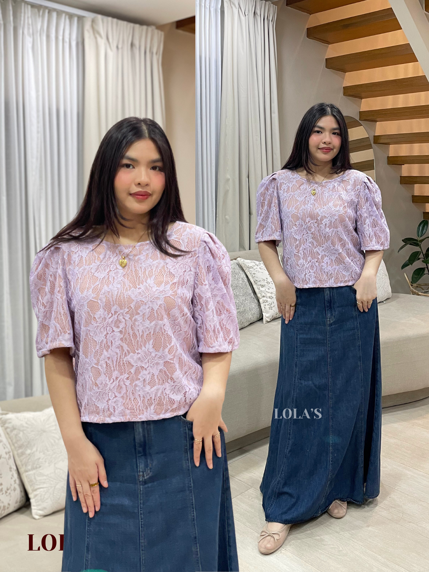 Vivian Top (Lavender Mist)