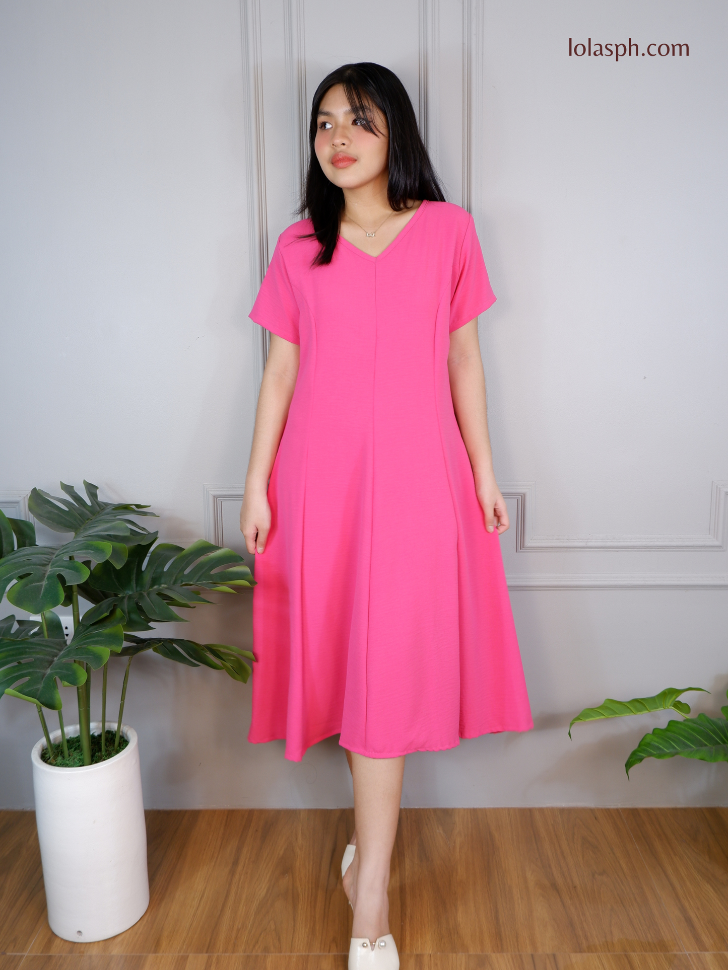 Reema Dress (Magenta)