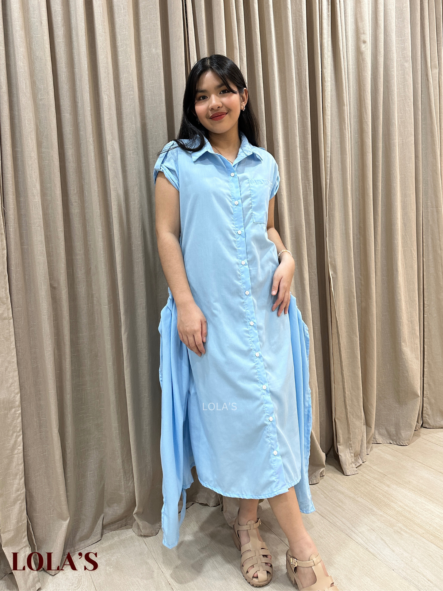 Dahlia Dress (Sky Blue)