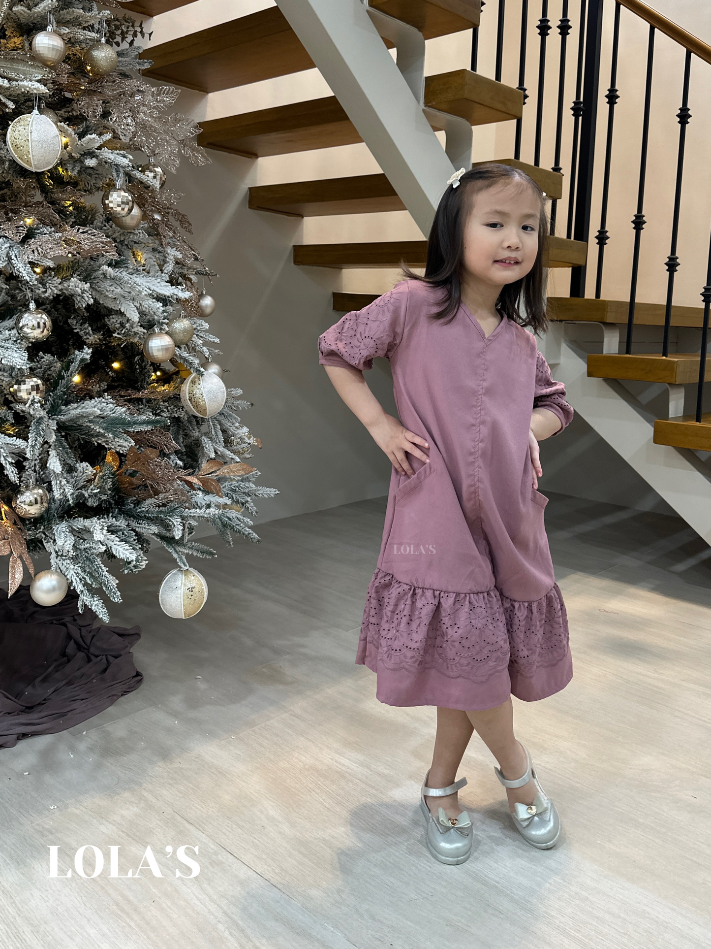 Priscilla Dress Kids (Mauve)