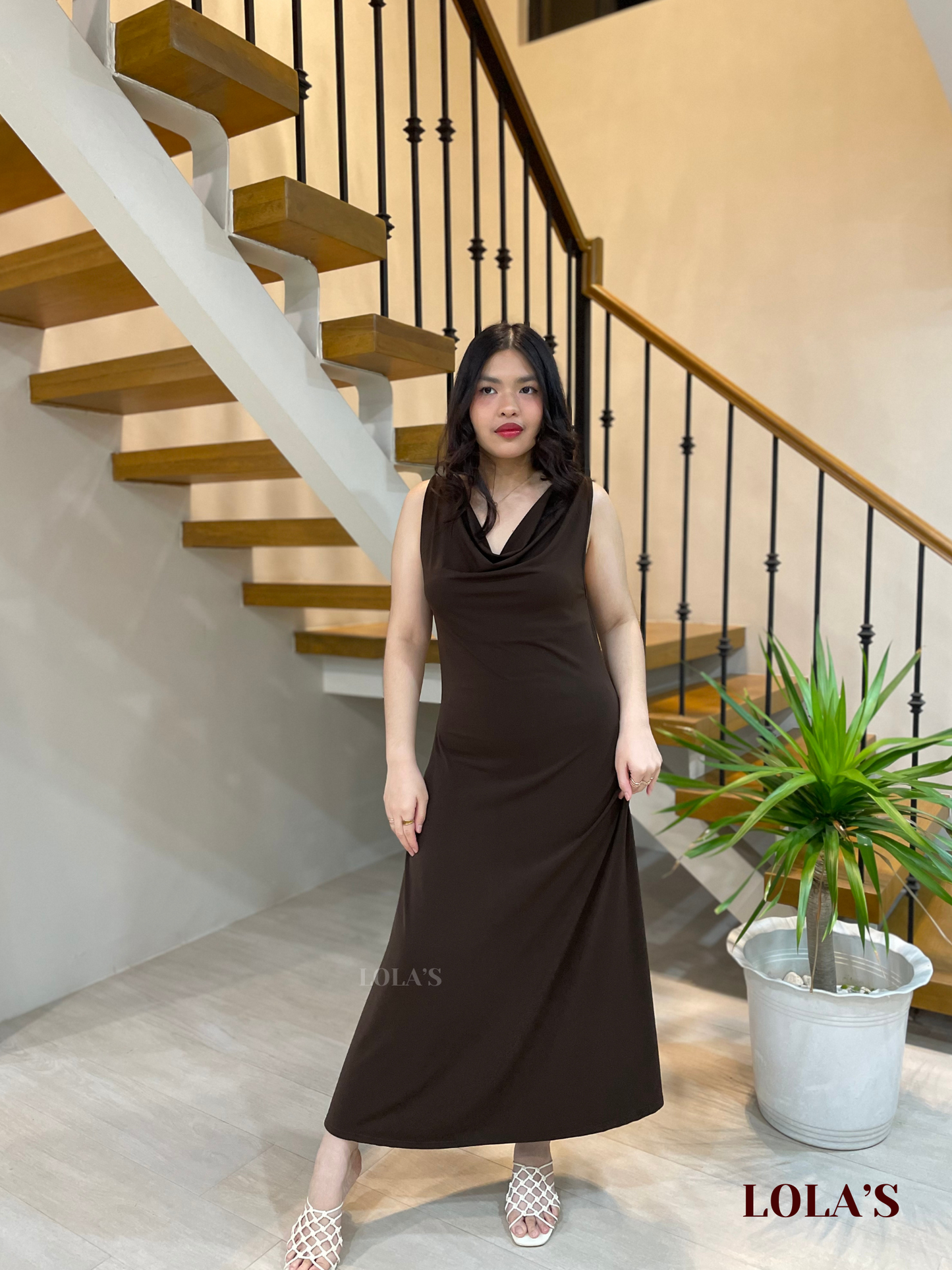 Sheena Dress (Chocolate)