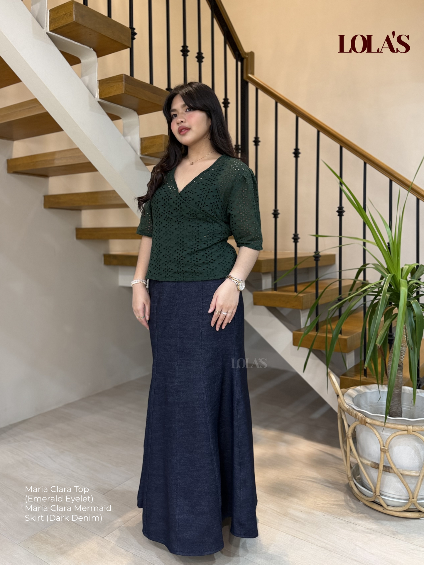 Maria Clara Skirt (Dark Denim)
