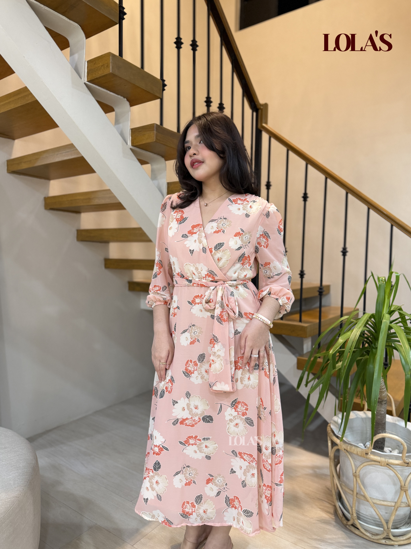 Paula Dress (Sweet Peach)