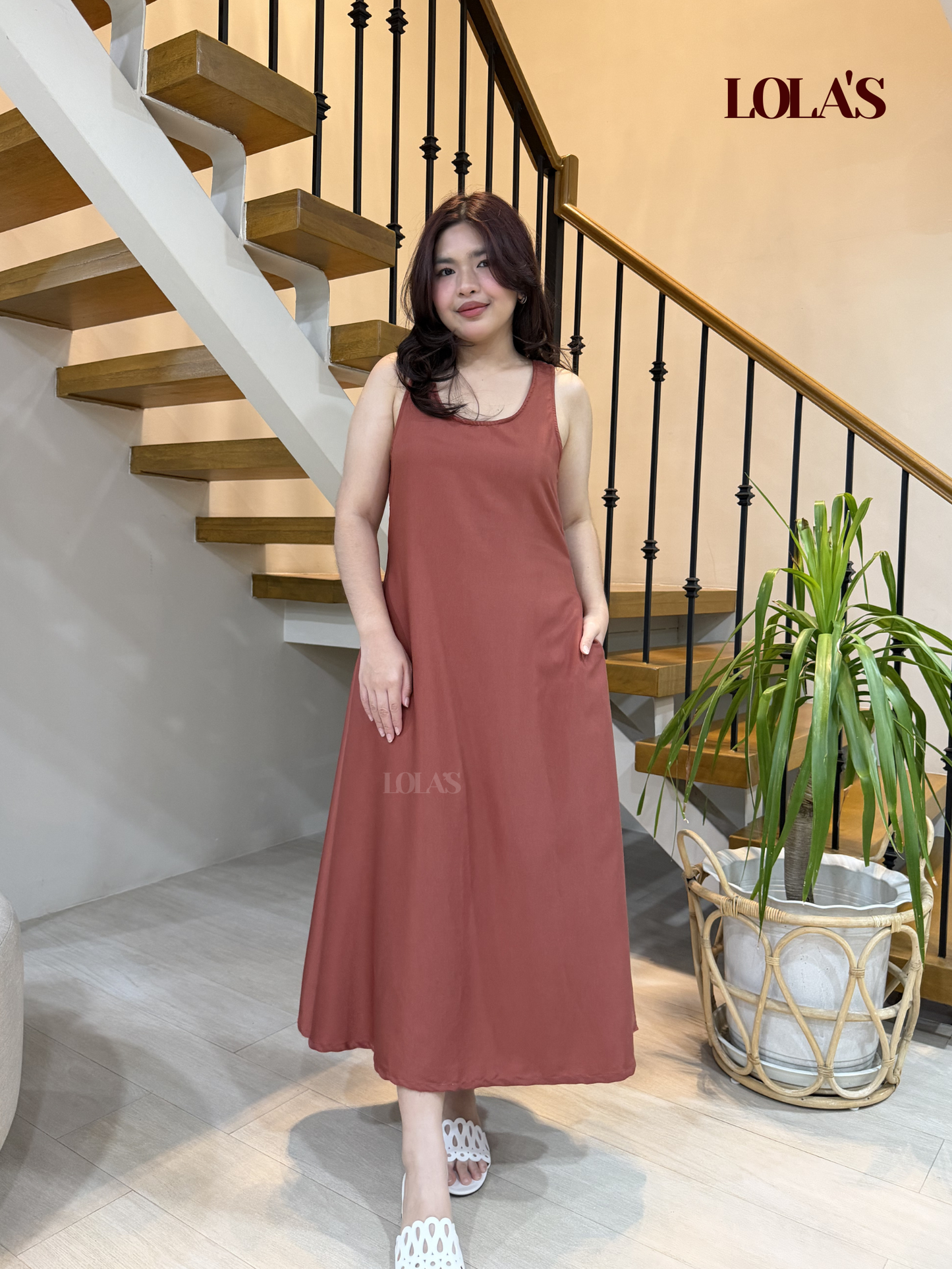 MIranda Dress (Brick)