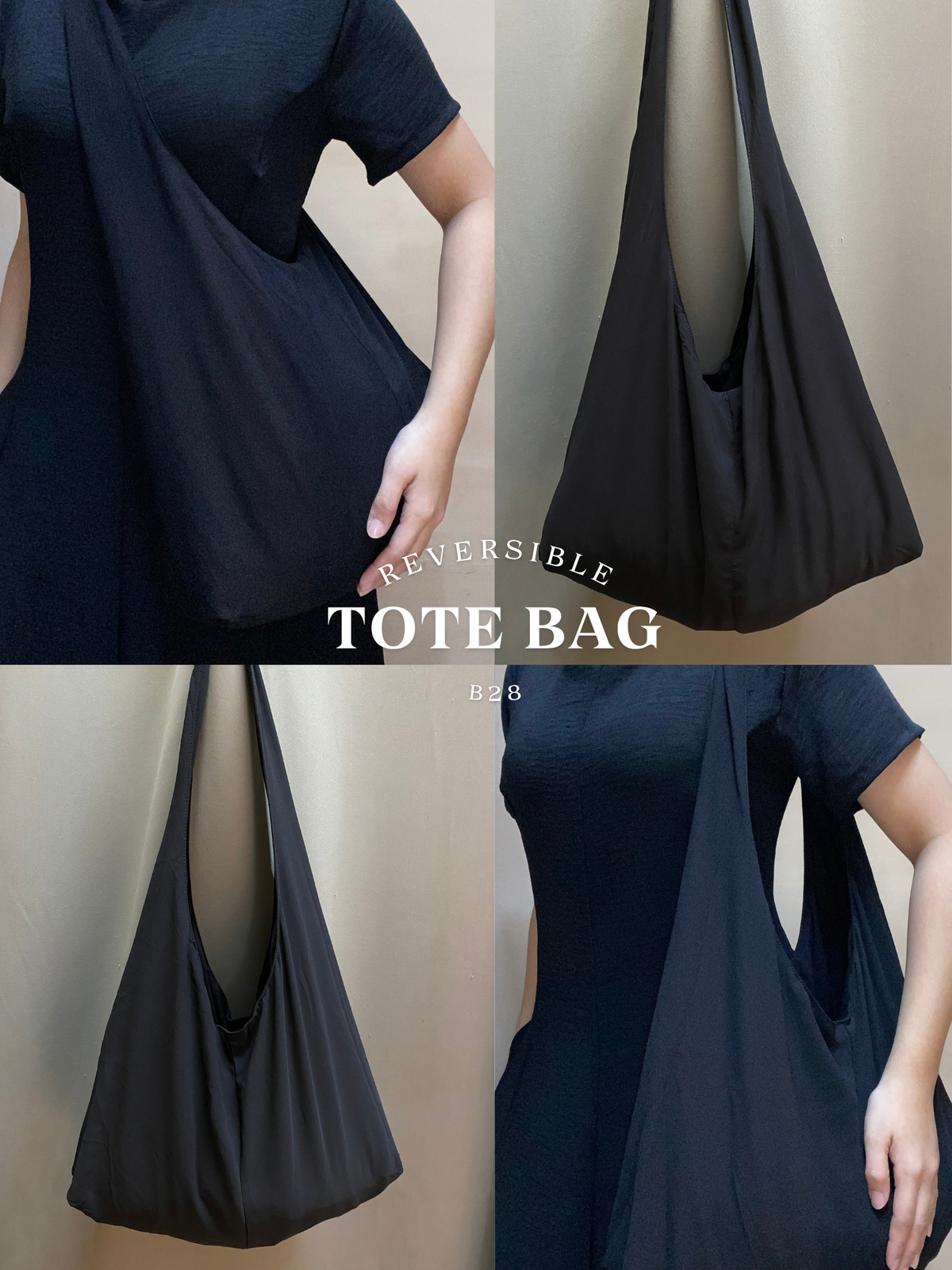 Reversible Tote Bag  (Plain | Big)
