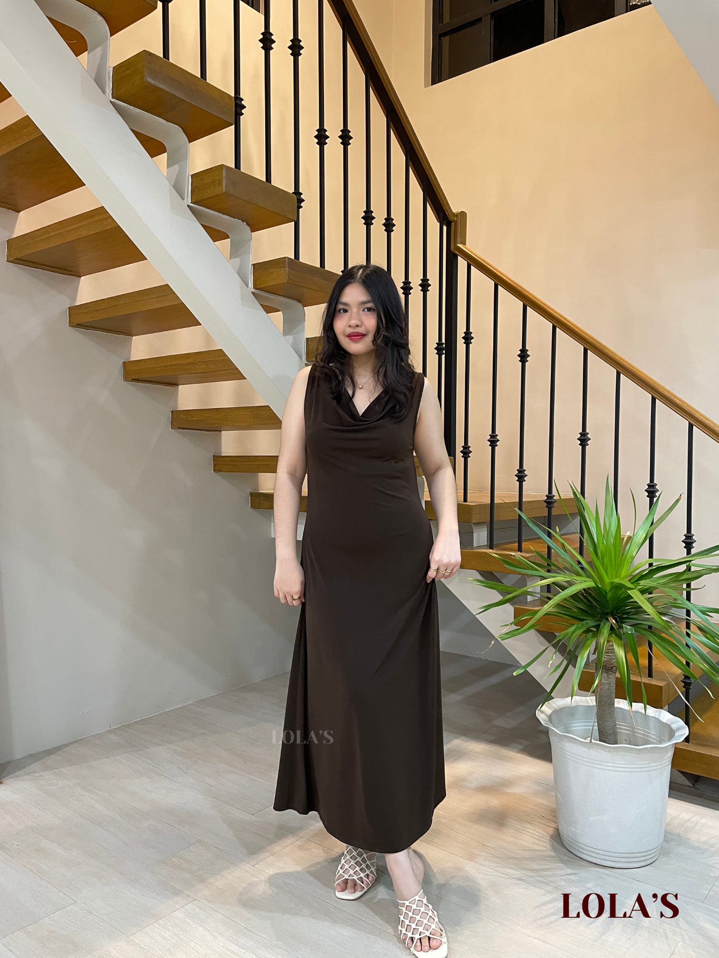 Sheena Dress (Chocolate)