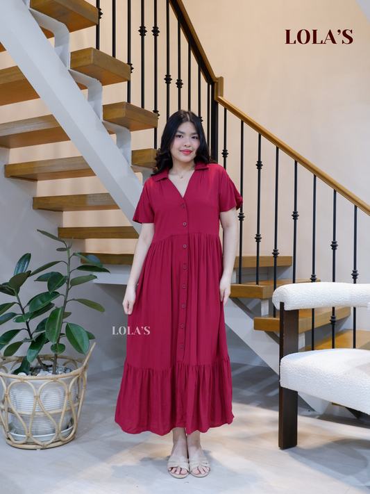 Regine Dress (Wine)