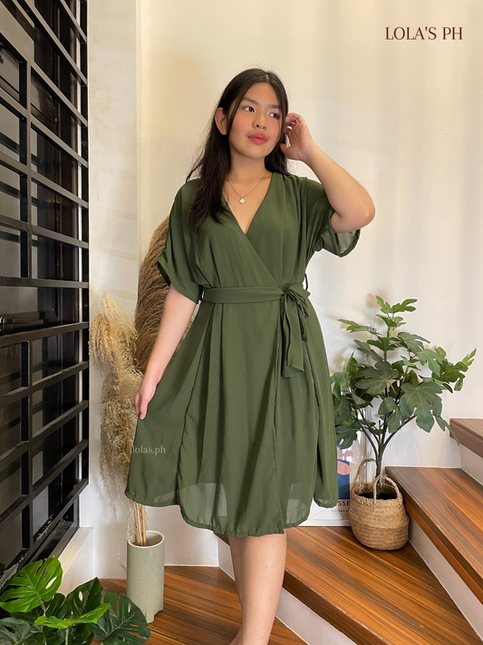 Linda Dress (Forest Green)