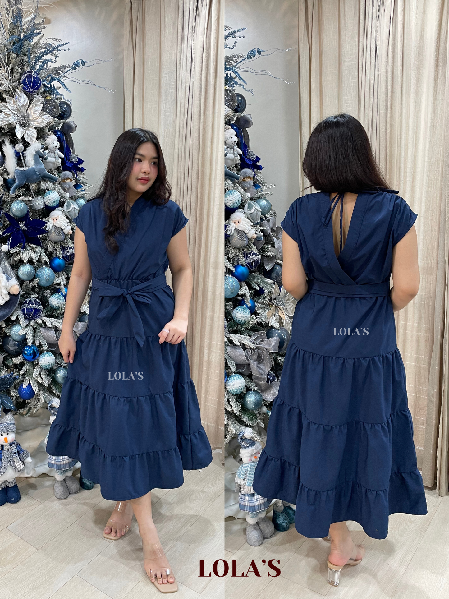 Maris Dress (Navy Blue)