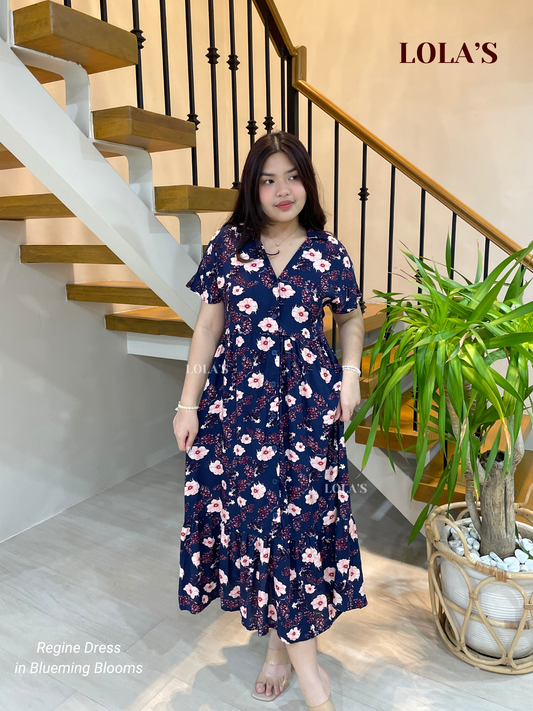 Regine Dress (Blueming Blooms)