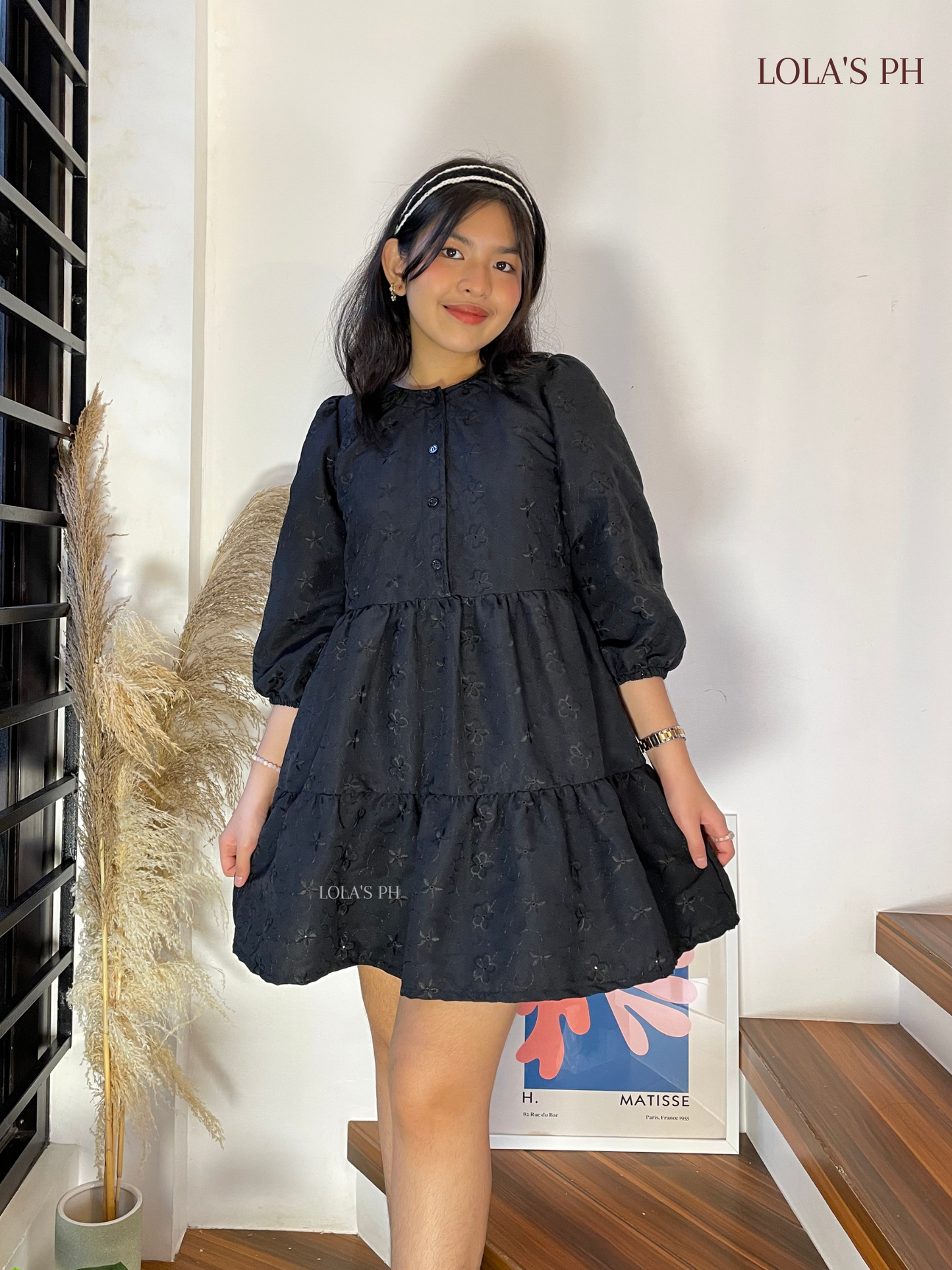 Taylor Dress (Black Eyelet)