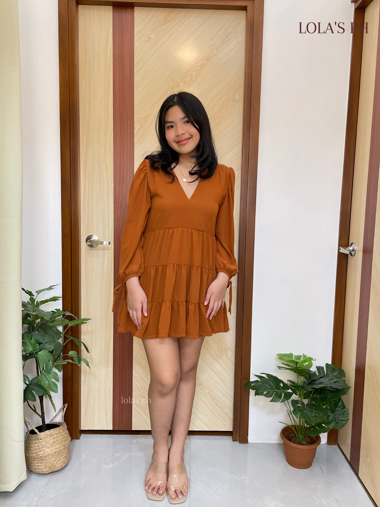 Monina Dress (Caramel)