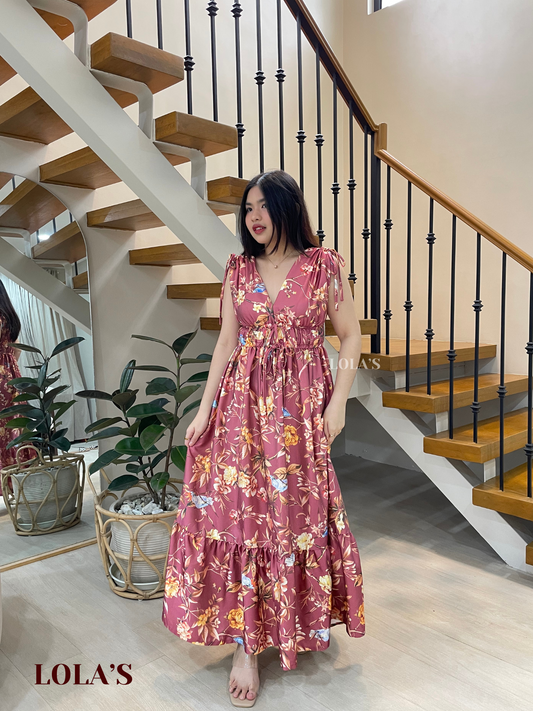 Adeline Dress (Rosewood Florals)