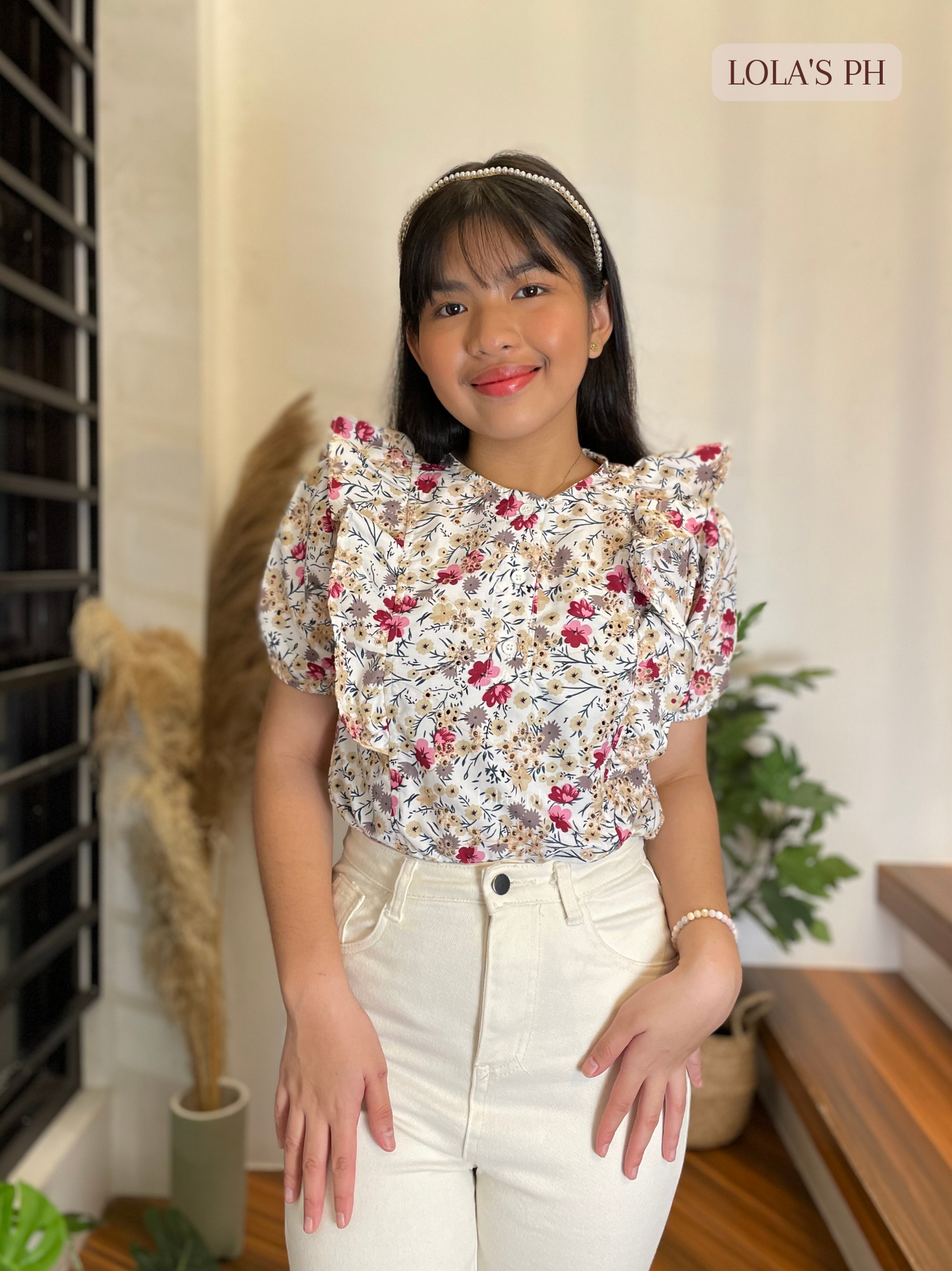 Miya Top (Floral Eyelet)