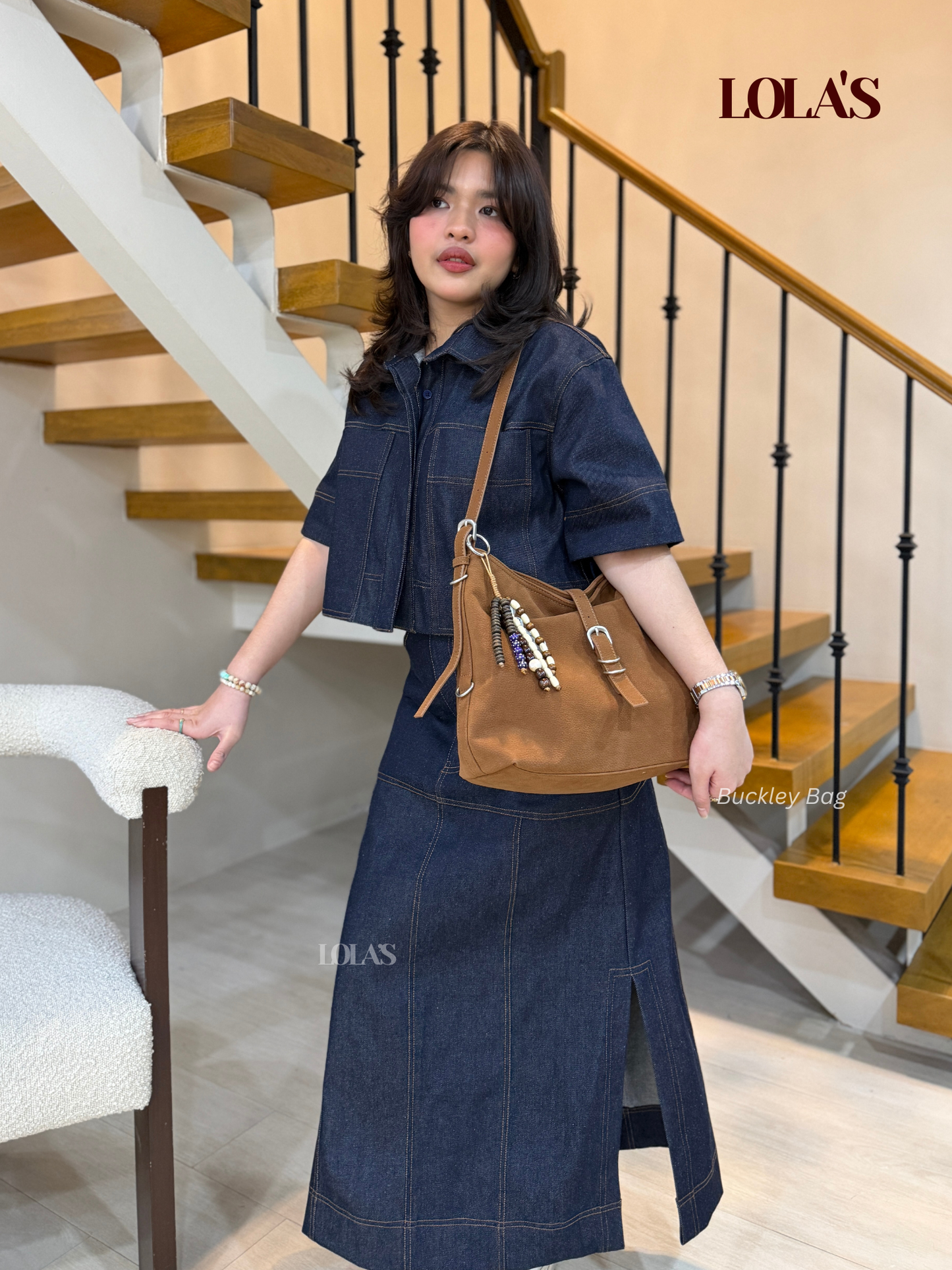 Sabina Top (Dark Denim)