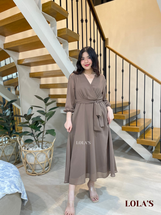 Paula Dress (Taupe)