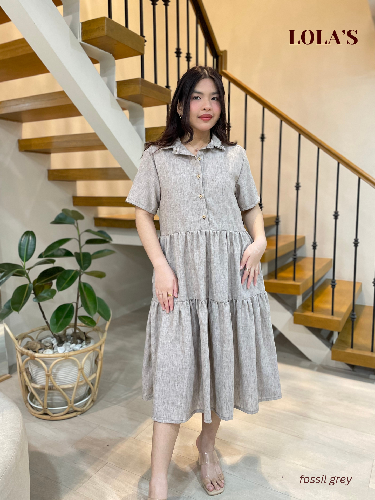Emily Dress (Fossil Grey)