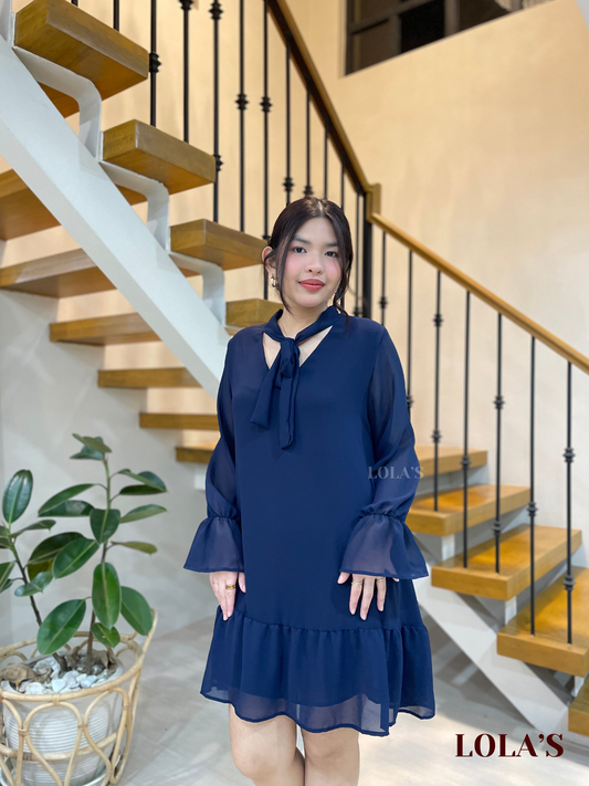 Daph Dress (Navy Blue)