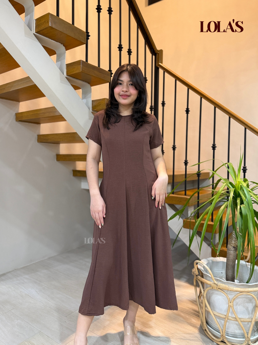 Kathleen Dress (Dusty Brown)