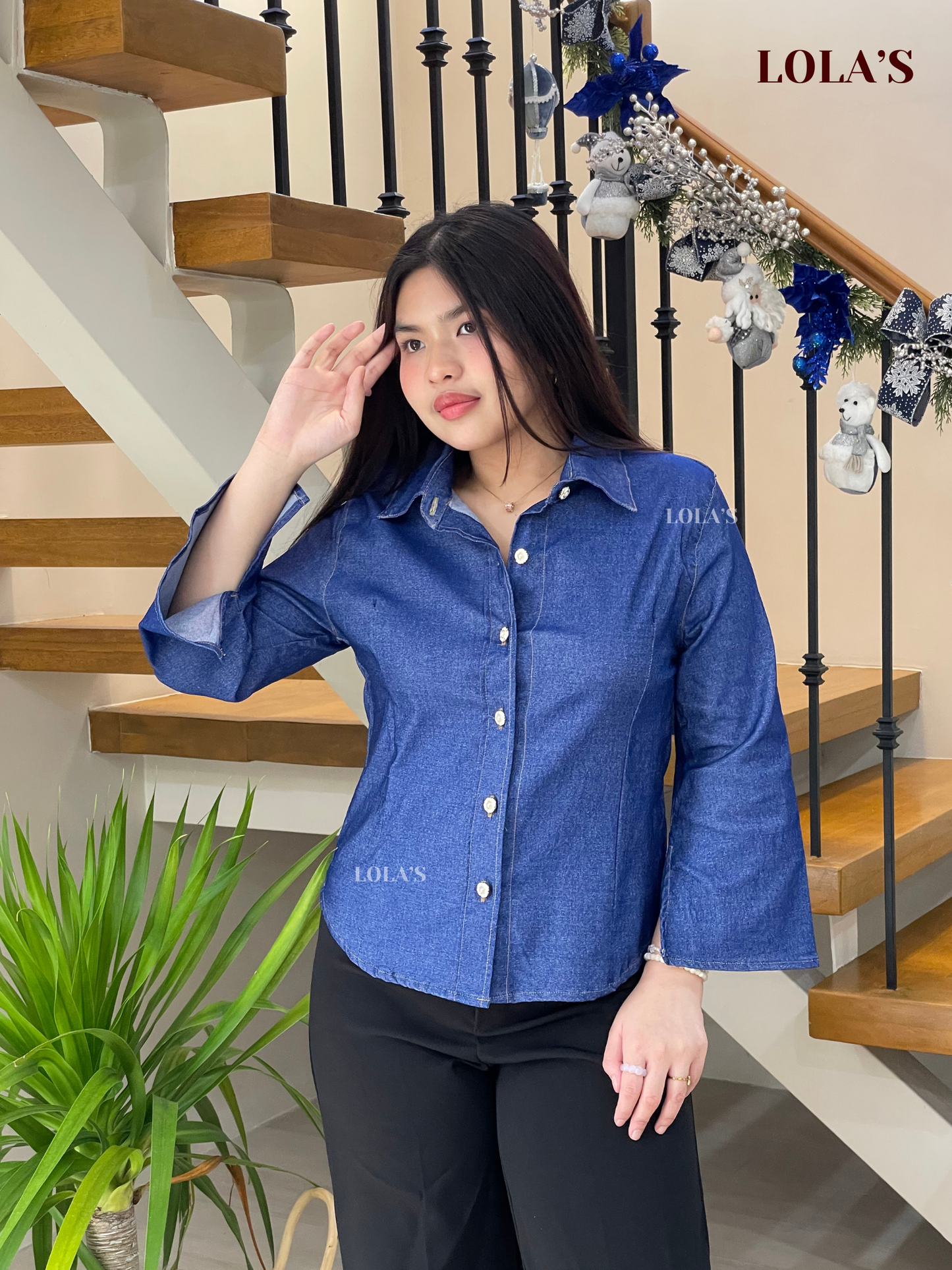 Stella Top (Light Denim)