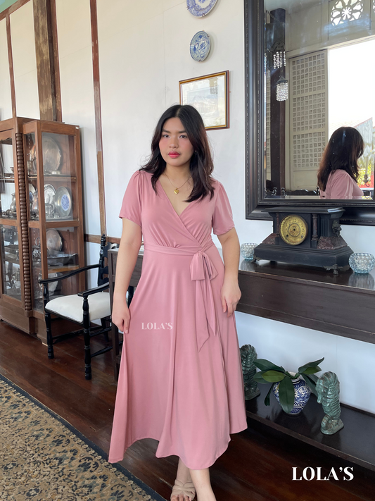 Celestine Dress (Dusty Rose)