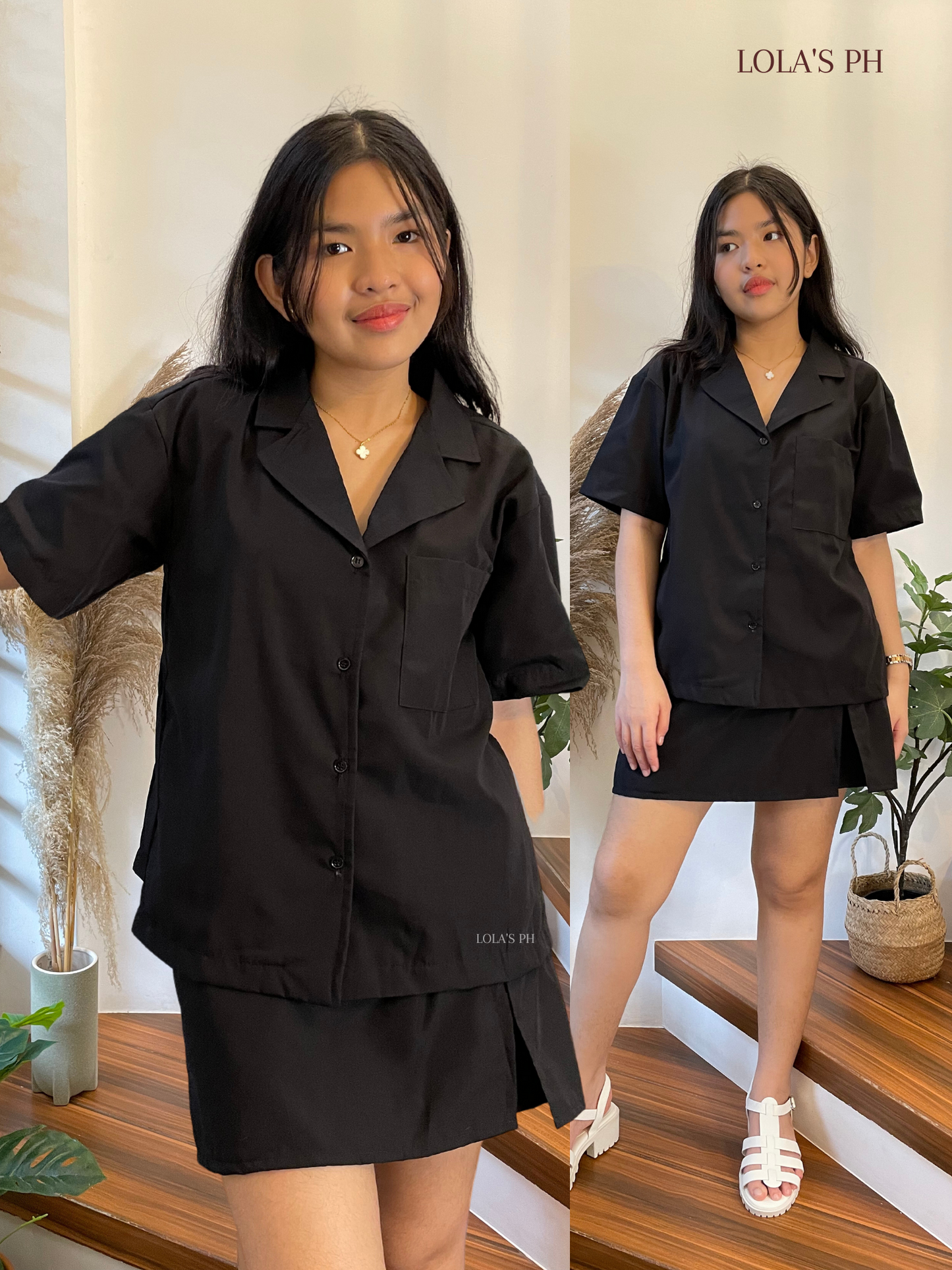 Myka Coords (Poplin Black)