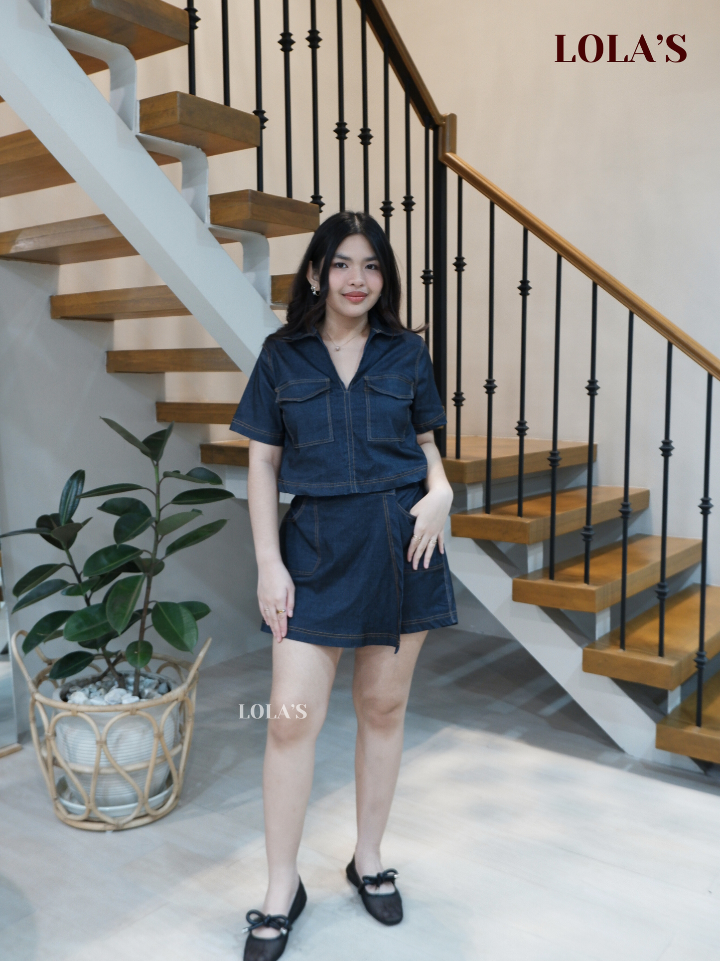 Emryn Coords (Dark Gray Denim)