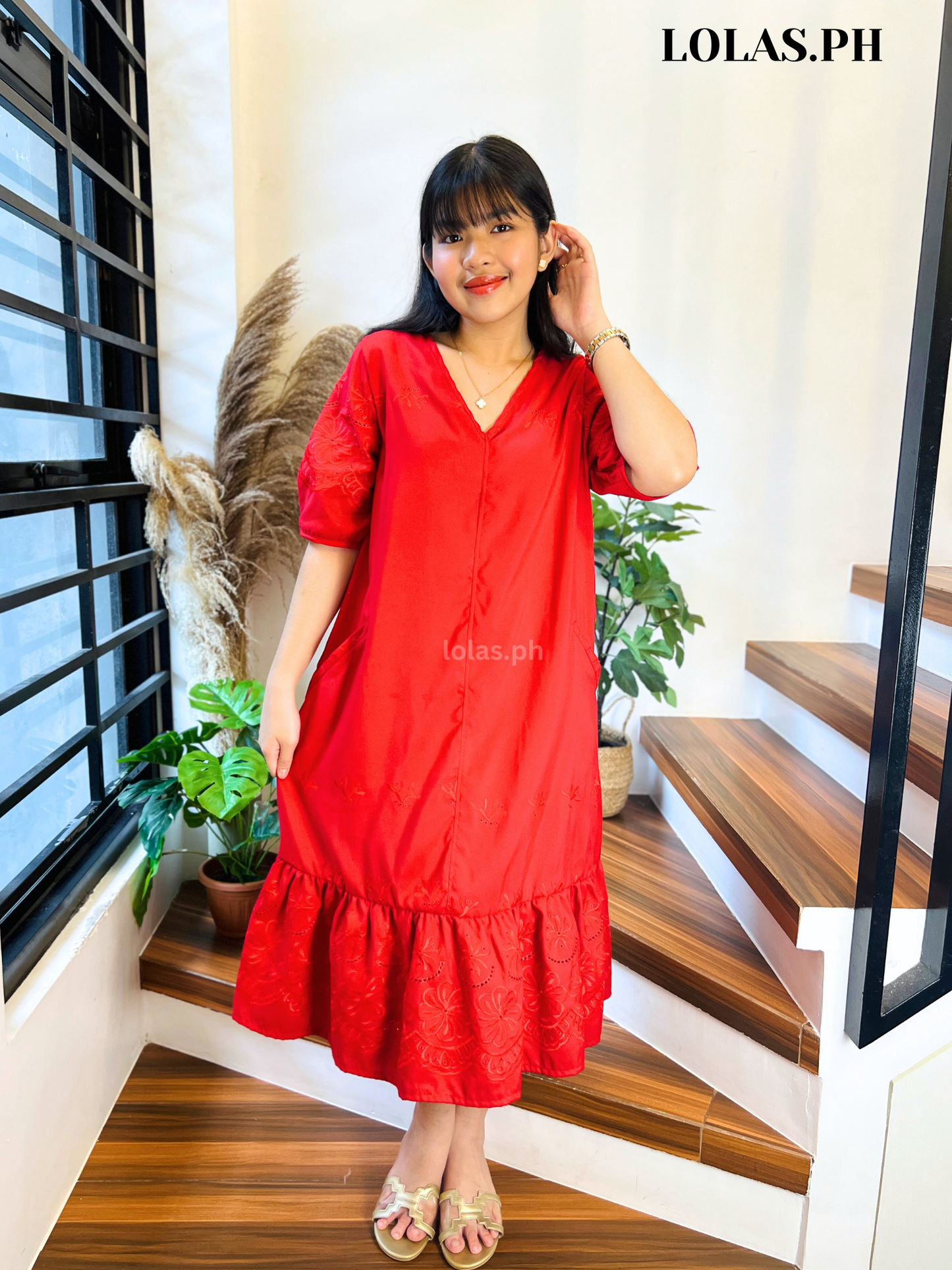 Priscilla Dress (Red)