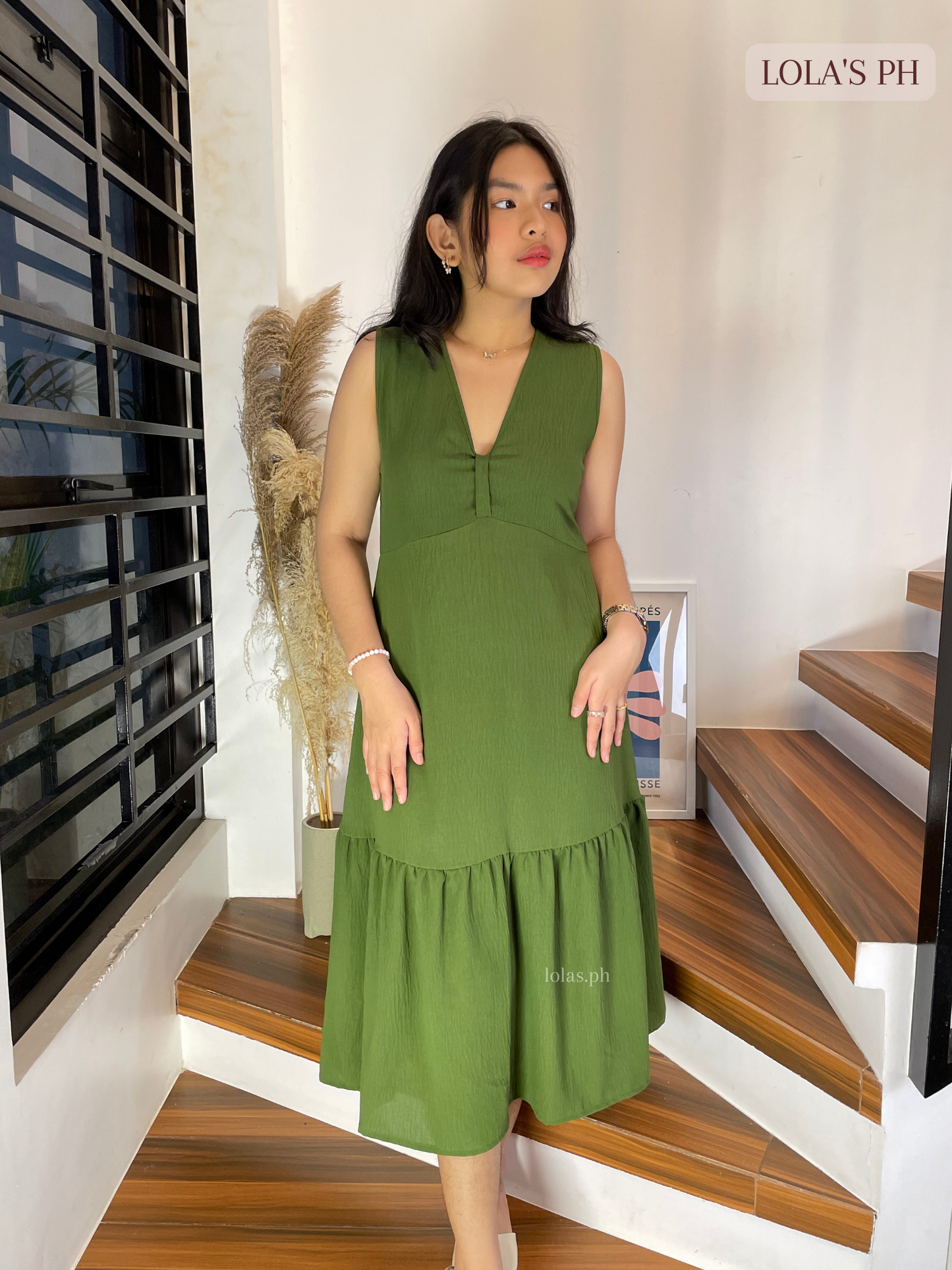 Hyekyo Dress (Forest Green)