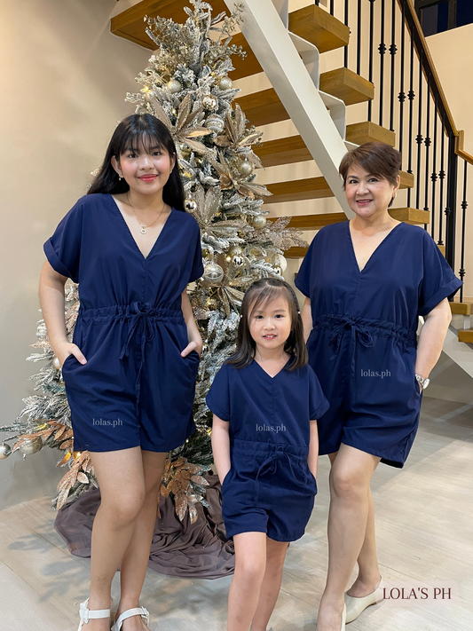 Chinnie Romper- Kids (Navy Blue)