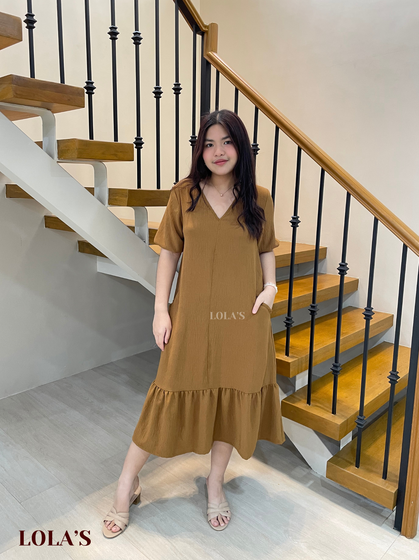 Priscilla Dress (Brown)