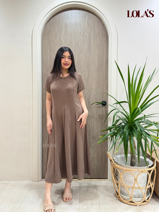 Kathleen Dress (Taupe)