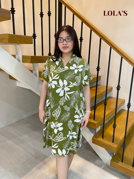 Corazon Dress (Green Tropicana)