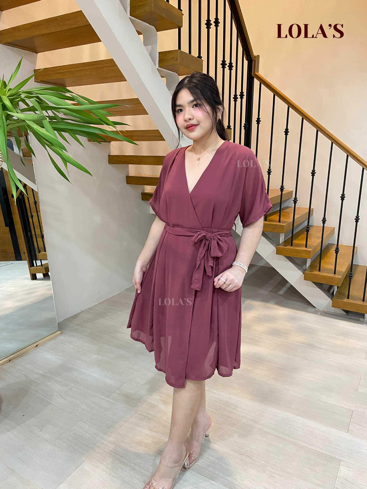 Linda Dress (Plum)