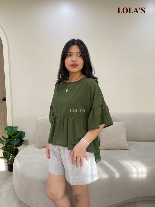Vanessa Blouse (Forest Green)